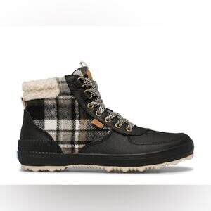 Keds Scout III Rain Boot -‎ Women's lace up tennis shoes sneakers flannel black